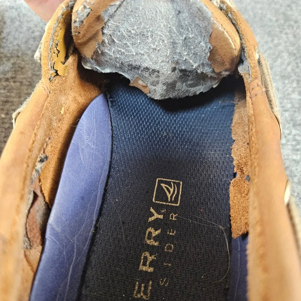 Sperry Top-Sider Mens Billfish Boat Shoes Tan Leather Mesh‎ Loafers 0799023
